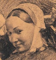 "La couturière" Milcendeau Charles (1872-1919) Musée Milcendeau-Jean Yole, Soullans