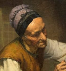 Édouard-Jérôme Paupion (1854-1912) "Grand-Mère " 1884 huile sur toile 165 x 128,5cm Musée des Beaux-Arts de Beaune